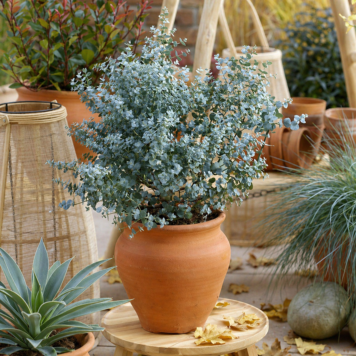 Евкалипт Eucalyptus gunnii 'Silverana' – декоративен храст със сребристо ароматно листо