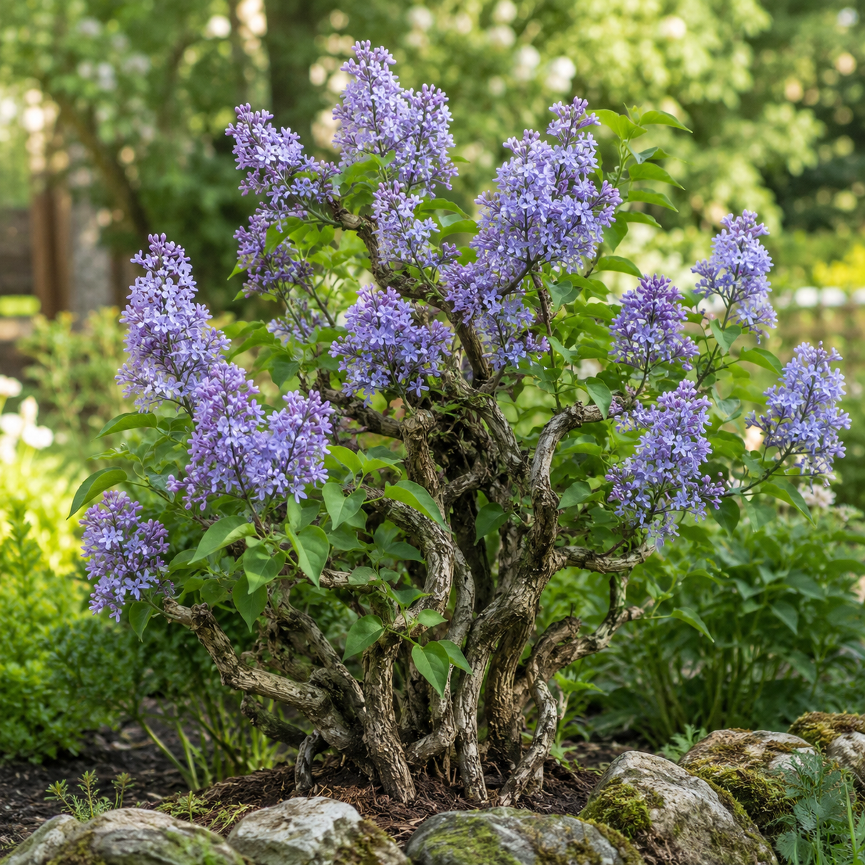 Люляк Bonsai 'Blue Lagoon' – храст с двойни сини цветове и силен аромат, над 10 години
