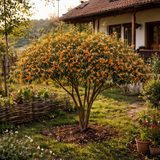 Османтус Osmanthus fragrans 'Rubra Aurantiacus' – вечнозелен храст с портокалови цветове и изключителен аромат