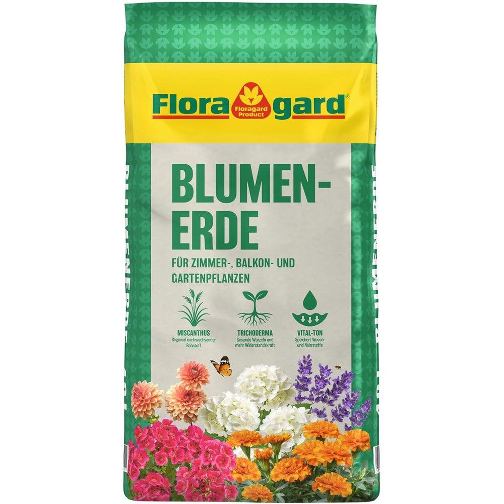 Цветна почва с органична тор Guano, 40 л, Floragard