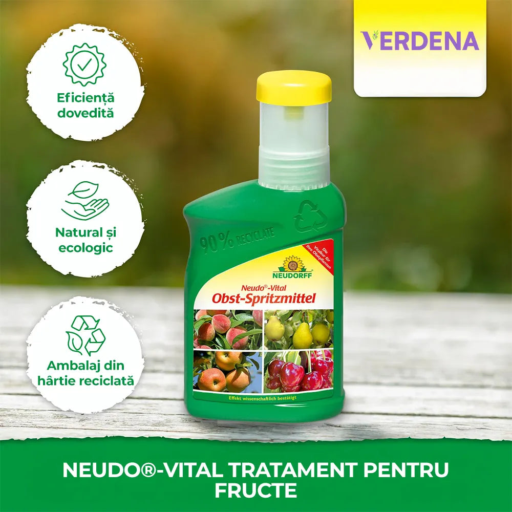 Pesticid Spray Pulverizator Natural Neudorff, pentru pomi fructiferi si arbusti, prevenire boli fungice - 250 ml