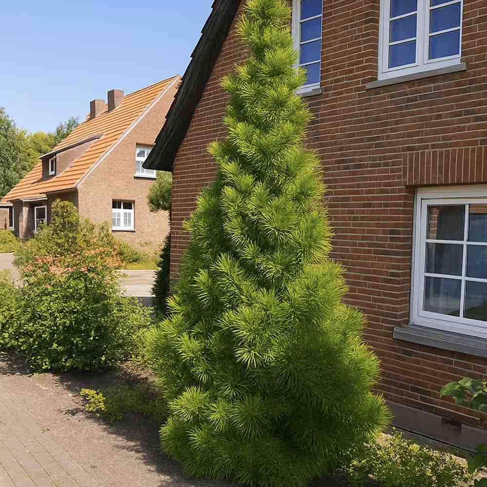 Pin Japonez Umbrella Sciadopitys verticillata, conifer rar ornamental, crestere lenta, ace unice tip umbrela