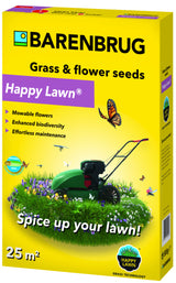 Семена за тревник с цветя Happy Lawn Barenbrug 0,5 кг – природен тревник с биоразнообразие за 50 кв.м
