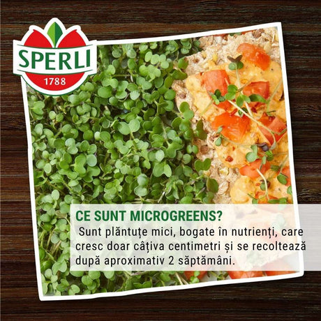 BIO Microgreens – seminte de creson, cresc rapid, cu protectie germinatie
