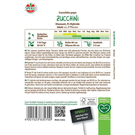 Seminte dovlecel Diamant F1 – fructe lucioase si uniforme