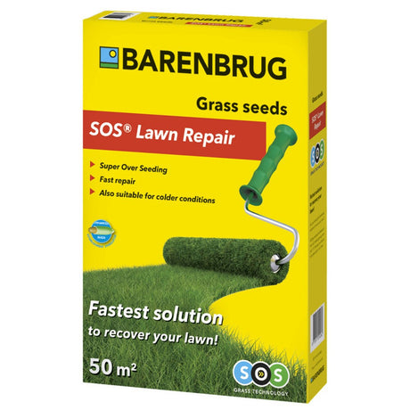 Семена за тревник SOS Lawn Repair Barenbrug 1 кг – бързо възстановяване и ефективно презасяване