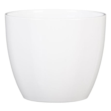 Ghiveci plante rotund Ceramic Scheurich, Ø 13 cm, H11,5 cm, Alb