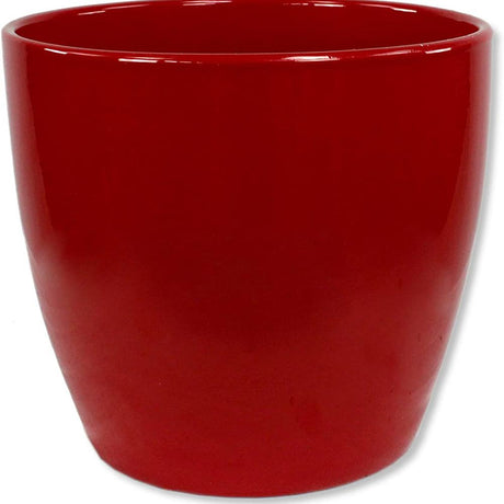 Ghiveci plante rotund Ceramic Scheurich Ø 22 cm, H19.5 cm, Rosu