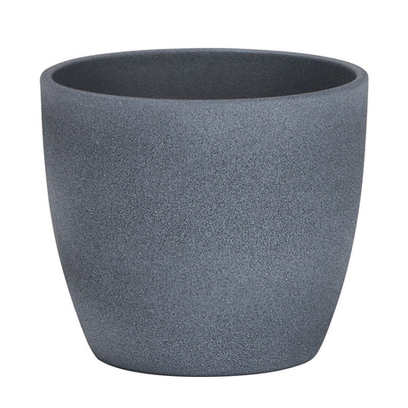 Ghiveci plante rotund Ceramic Scheurich, Ø 28 cm, H25,2 cm, Gri inchis