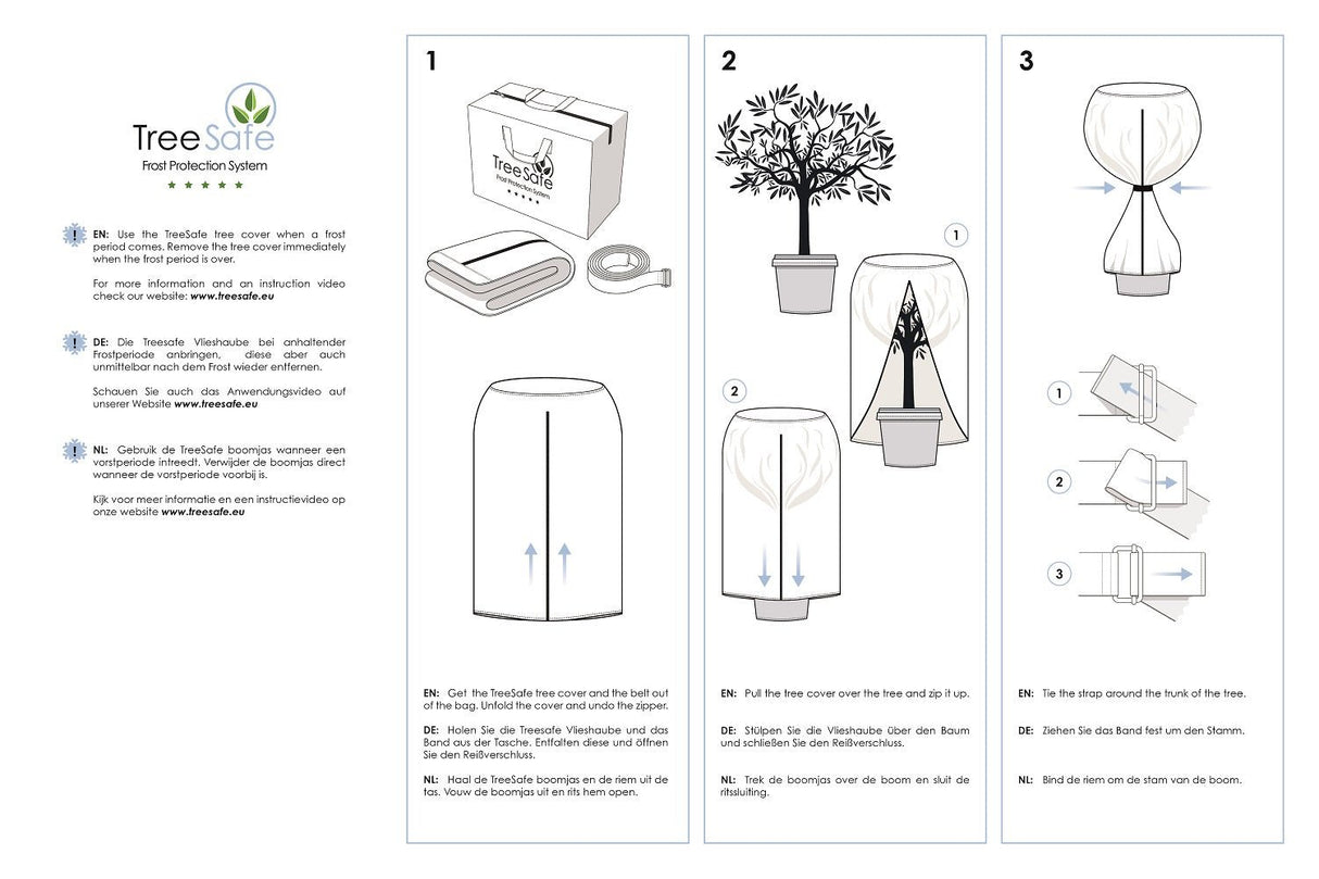 Капак TreeSafe S-M-L-XL| Топлоизолация за средиземноморски растения