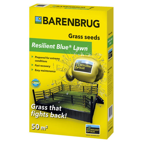 Семена за тревник Resilient Blue Lawn Barenbrug 1 кг – устойчив на суша, болести и интензивно натоварване