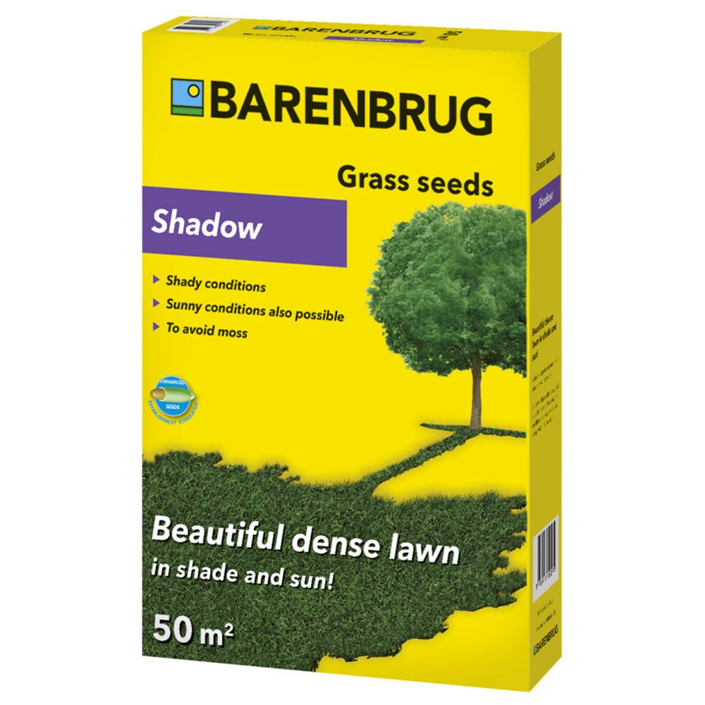 Семена за тревна морава Shadow Barenbrug 1 кг – гъста морава за сенчести и смесени зони, за 50 кв.м