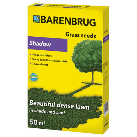 Семена за тревна морава Shadow Barenbrug 1 кг – гъста морава за сенчести и смесени зони, за 50 кв.м