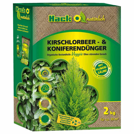 Ingrasamant Natural Organic HACK pentru Conifere si Laur englezesc Laurocires - 2 Kg - VERDENA - 