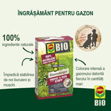 Ingrasamant Organic Granule Fine pentru Gazon, 3 kg - 75 m², cu Efect Natural Instant si de Lunga Durata, COMPO - VERDENA - 3 kg