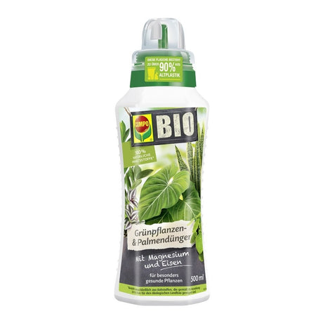 Ingrasamant Organic Lichid pentru Plante Verzi si Palmieri, 1 l, Ingrediente 100% Naturale, COMPO