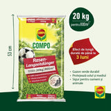 Ingrasamant Organic pentru Gazon impotriva Buruienilor si a Muschiului, 15 kg pentru 540 m², Efect de Lunga Durata, COMPO - VERDENA - 15 kg