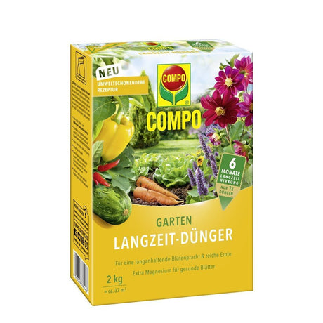 Ingrasamant pentru Gradina, pentru Flori, Fructe si Legume, 2 kg, Efect de Lunga Durata 6 luni, COMPO