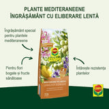 Ingrasamant pentru Plante Mediteraneene, 1.5 kg pentru 50 m², Efect de Lunga Durata 6 Luni, COMPO - VERDENA - 1.5 kg