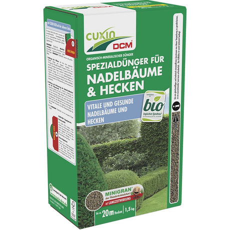 Ingrasamant Special pentru Conifere si Garduri Vii, 1.5 kg, Nutritie Optima, CUXIN DCM