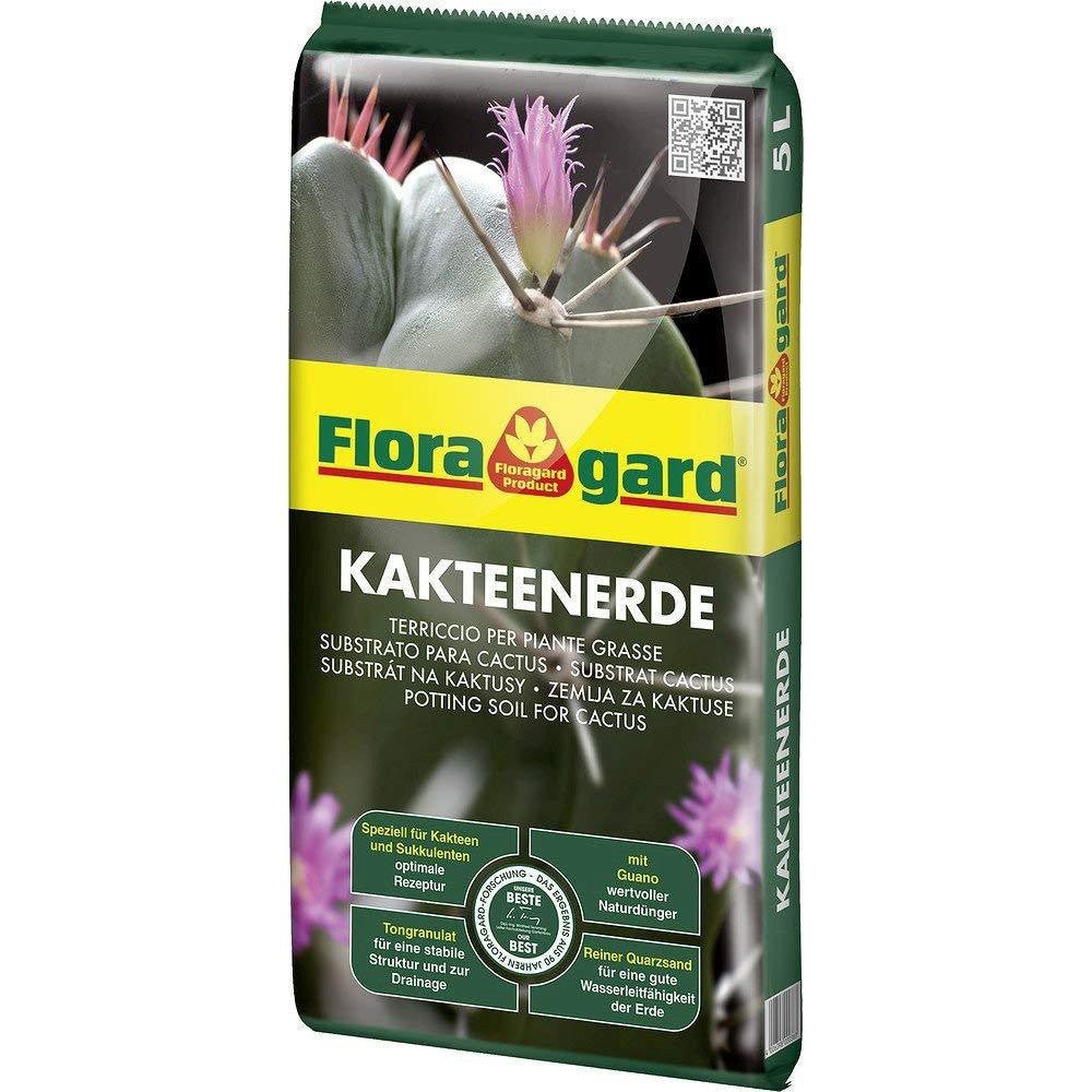 Pamant pentru Cactusi si Suculente, Fertilizat Usor cu Nisip de Cuart Pur, 5 l, Floragard - VERDENA-5 l