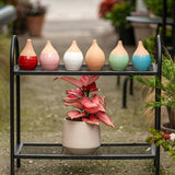 Vas de de auto-udare plante albastru LUTOYA, decorativ, ceramic, lut, natural, 200 ml