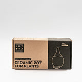 Vas de auto-udare plante rosu LUTOYA, decorativ, ceramic, lut, natural, 200 ml